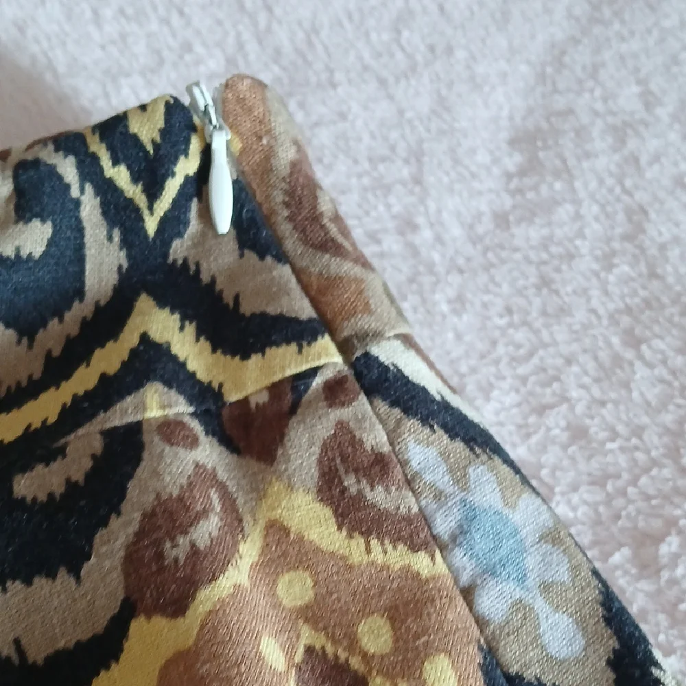 Biacci Multicolor Patterned Skirt - Picture 3 of 9